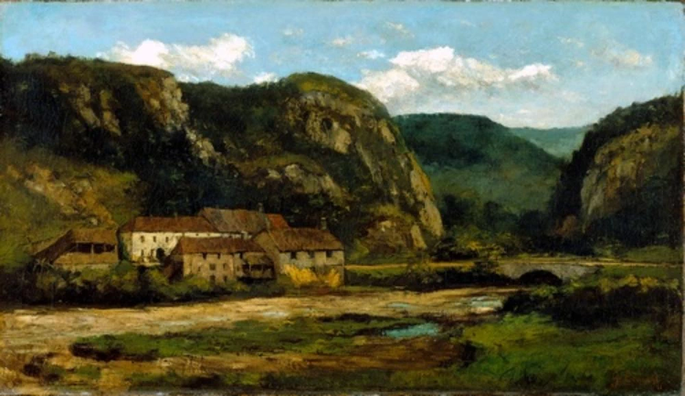 Paesaggio vicino a Ornans, 1865 - Staatsgalerie Stoccarda
